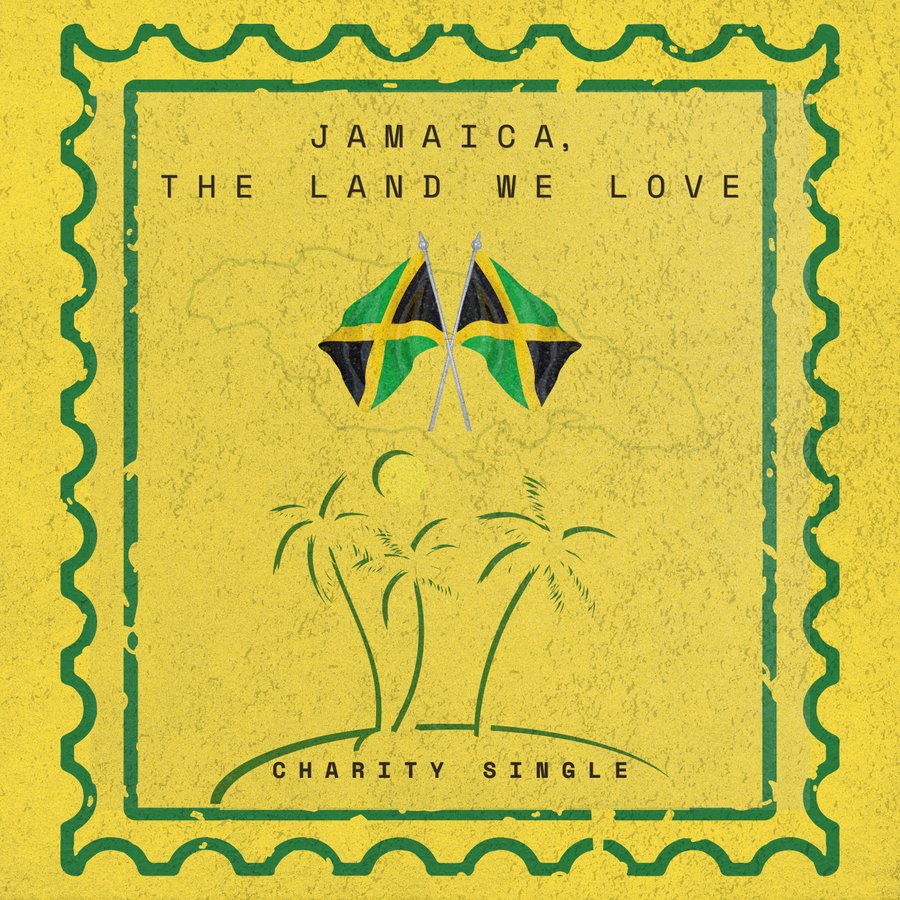 Cover of the charity single Jamaica, The Land We Love